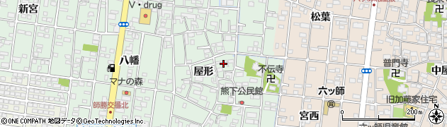 愛知県北名古屋市熊之庄屋形3313周辺の地図