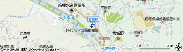 ＪＡかながわ西湘箱根周辺の地図