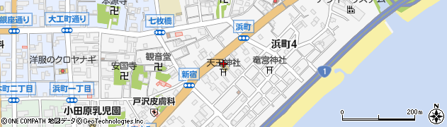 オリックスレンタカー小田原店周辺の地図