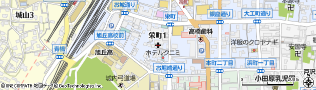 二區公民館周辺の地図