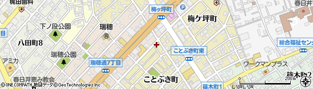 愛知県春日井市ことぶき町214周辺の地図