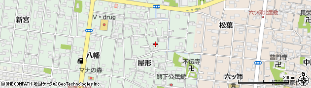愛知県北名古屋市熊之庄屋形3290周辺の地図