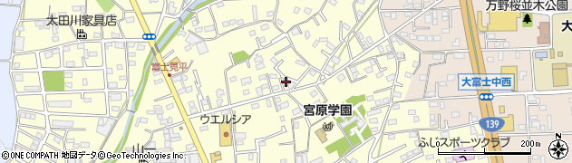 静岡県富士宮市宮原306周辺の地図