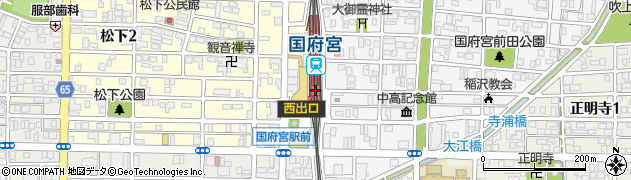 名鉄国府宮駅駐車場周辺の地図