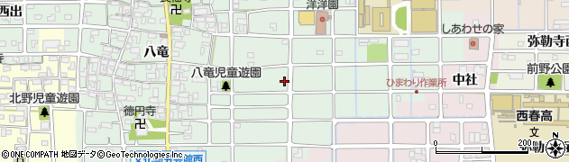愛知県北名古屋市法成寺（米田）周辺の地図