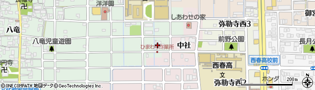 愛知県北名古屋市法成寺（神子前）周辺の地図