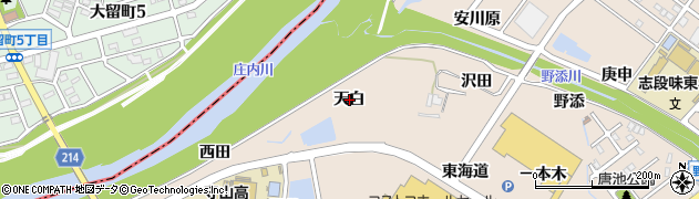 愛知県名古屋市守山区中志段味（天白）周辺の地図