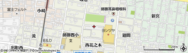 愛知県北名古屋市鹿田次輪周辺の地図