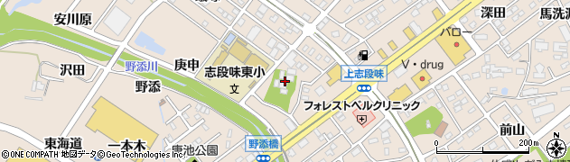 愛知県名古屋市守山区上志段味道光周辺の地図