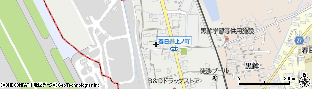 愛知県春日井市春日井上ノ町（上ノ町）周辺の地図
