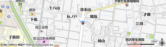 鶴塚周辺の地図
