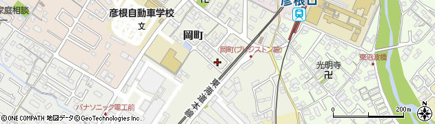 滋賀県彦根市岡町55周辺の地図