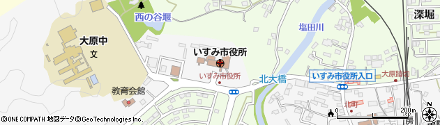 千葉県いすみ市周辺の地図