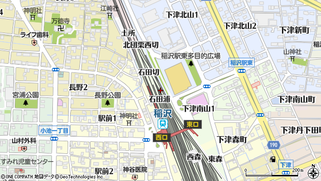 〒492-8075 愛知県稲沢市下津町の地図