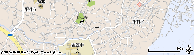 神奈川県横須賀市平作1丁目24周辺の地図