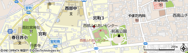 愛知県春日井市宮町3丁目周辺の地図