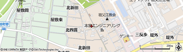 愛知県稲沢市祖父江町四貫東堤外周辺の地図