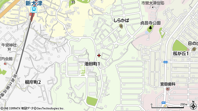〒239-0806 神奈川県横須賀市池田町の地図