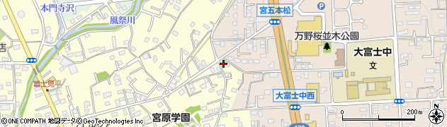 静岡県富士宮市宮原495周辺の地図