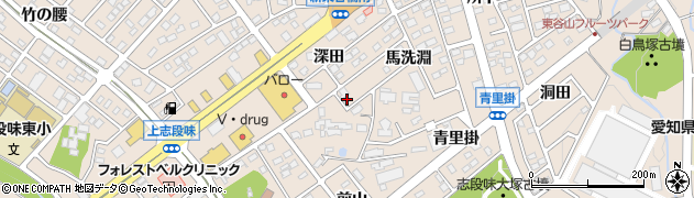 愛知県名古屋市守山区上志段味深田811-1周辺の地図