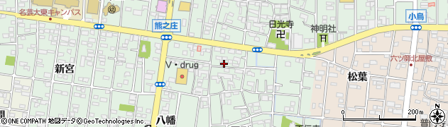 愛知県北名古屋市熊之庄屋形3220周辺の地図