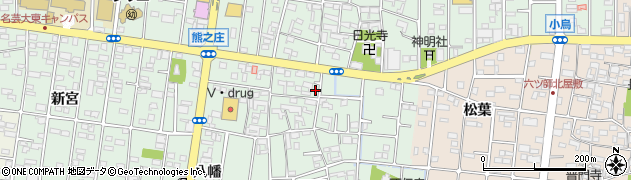愛知県北名古屋市熊之庄屋形3232周辺の地図