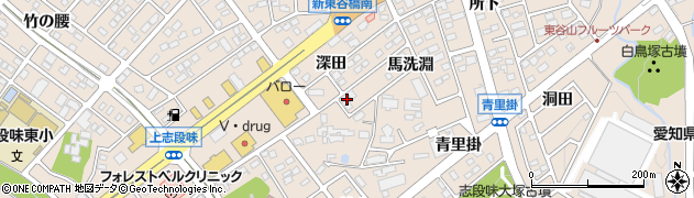 愛知県名古屋市守山区上志段味深田810周辺の地図