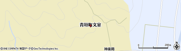 兵庫県丹波市青垣町文室周辺の地図