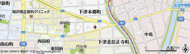 稲沢下津郵便局周辺の地図