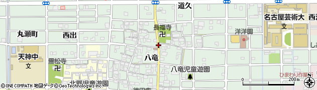 愛知県北名古屋市法成寺（丑寅）周辺の地図
