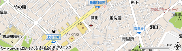 愛知県名古屋市守山区上志段味深田800周辺の地図