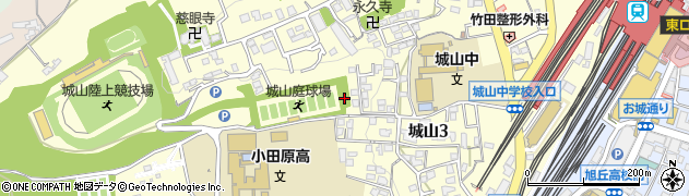 神奈川県小田原市城山周辺の地図