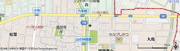 愛知県北名古屋市熊之庄（高畑）周辺の地図