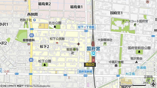 〒492-8208 愛知県稲沢市松下の地図