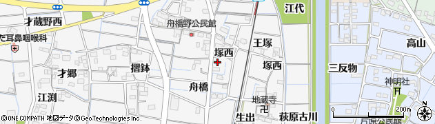 愛知県稲沢市祖父江町山崎塚西32周辺の地図
