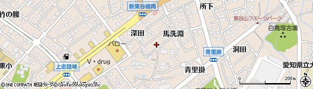 愛知県名古屋市守山区上志段味深田807周辺の地図