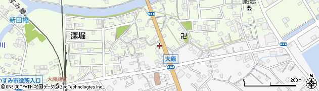 千葉県いすみ市深堀192周辺の地図