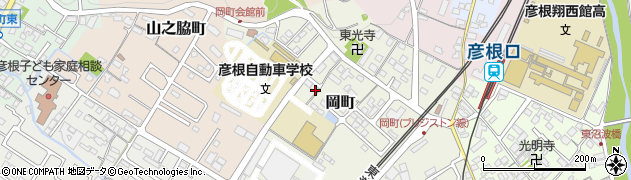 滋賀県彦根市岡町144周辺の地図