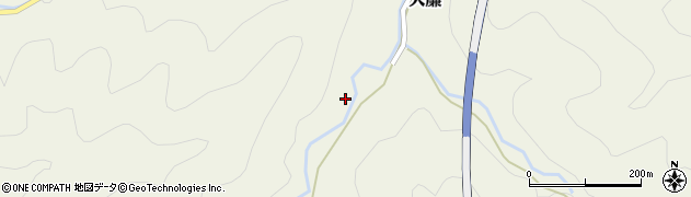 京都府京丹波町（船井郡）大簾（上ナカヲ）周辺の地図