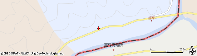 岐阜県恵那市串原福原68周辺の地図