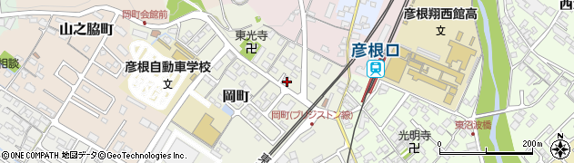 滋賀県彦根市岡町105周辺の地図