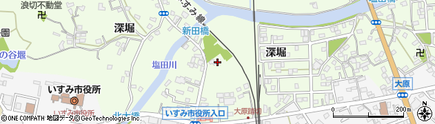 千葉県いすみ市深堀373周辺の地図