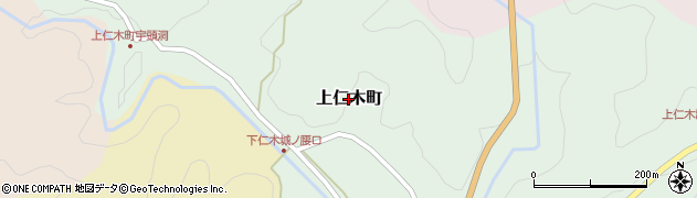 愛知県豊田市上仁木町周辺の地図