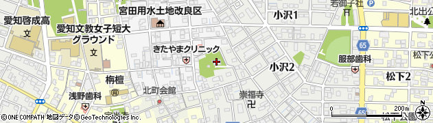 小沢集会場周辺の地図
