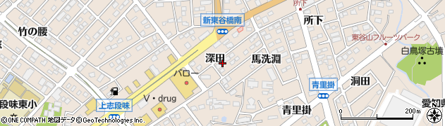 愛知県名古屋市守山区上志段味深田781周辺の地図