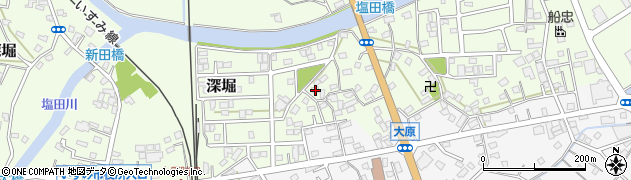 千葉県いすみ市深堀208周辺の地図