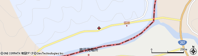 岐阜県恵那市串原福原23周辺の地図
