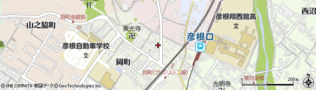滋賀県彦根市岡町102周辺の地図