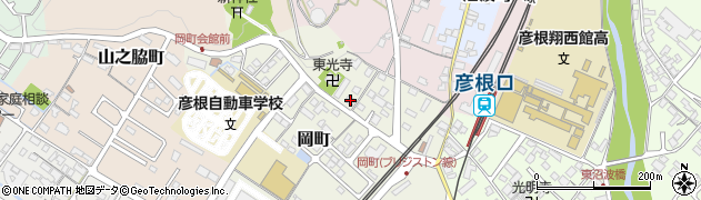 滋賀県彦根市岡町122周辺の地図