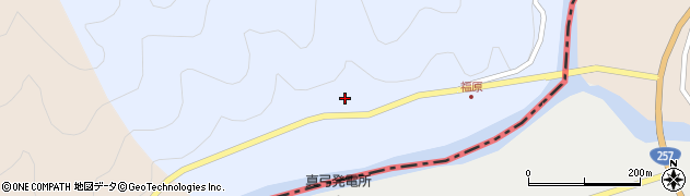 岐阜県恵那市串原福原75周辺の地図